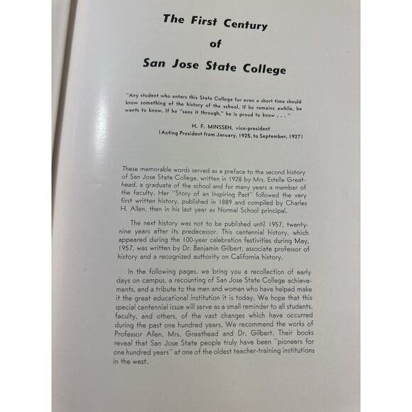 1957 La Torre Yearbook San Jose State College Centennial Edition Hardcover SJSU - Picture 7 of 8